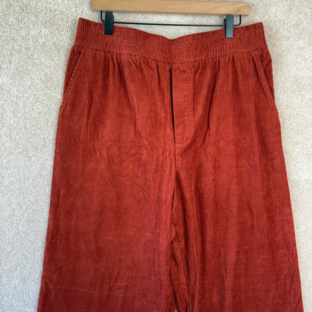 NWT Anthropologie MAEVE Wide Leg Corduroy Trouser Pants Size Large - Picture 3 of 11